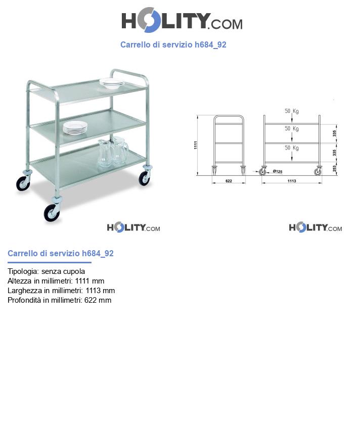 Carrello di servizio h684_92