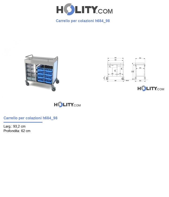 Carrello per colazioni h684_98