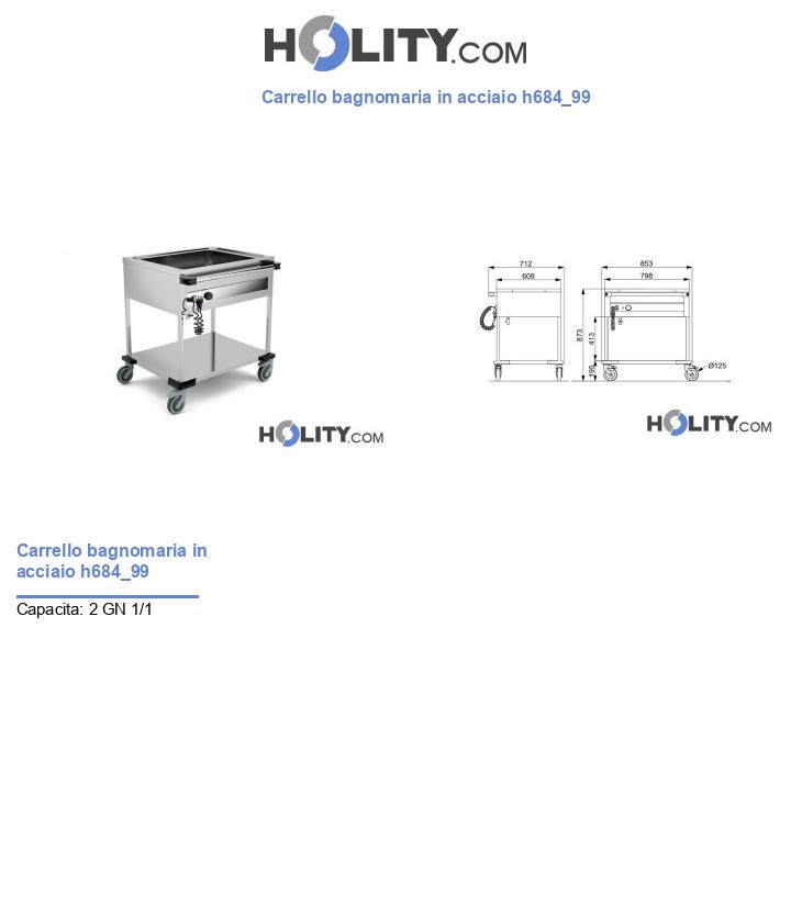 Carrello bagnomaria in acciaio h684_99