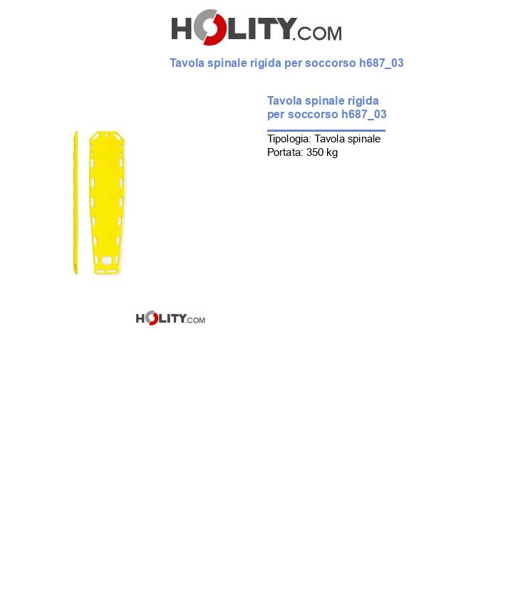 Tavola spinale rigida per soccorso h687_03