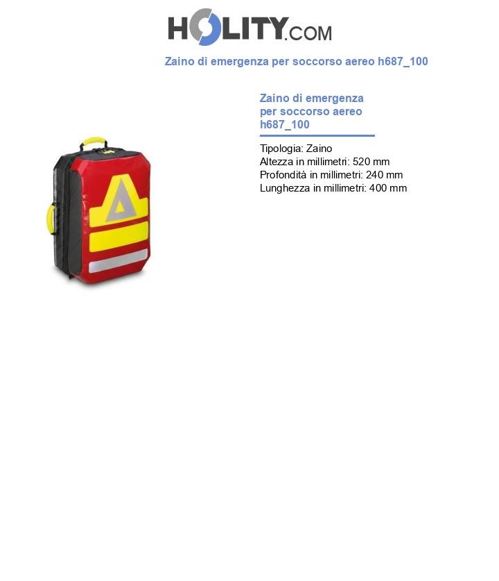 Zaino di emergenza per soccorso aereo h687_100