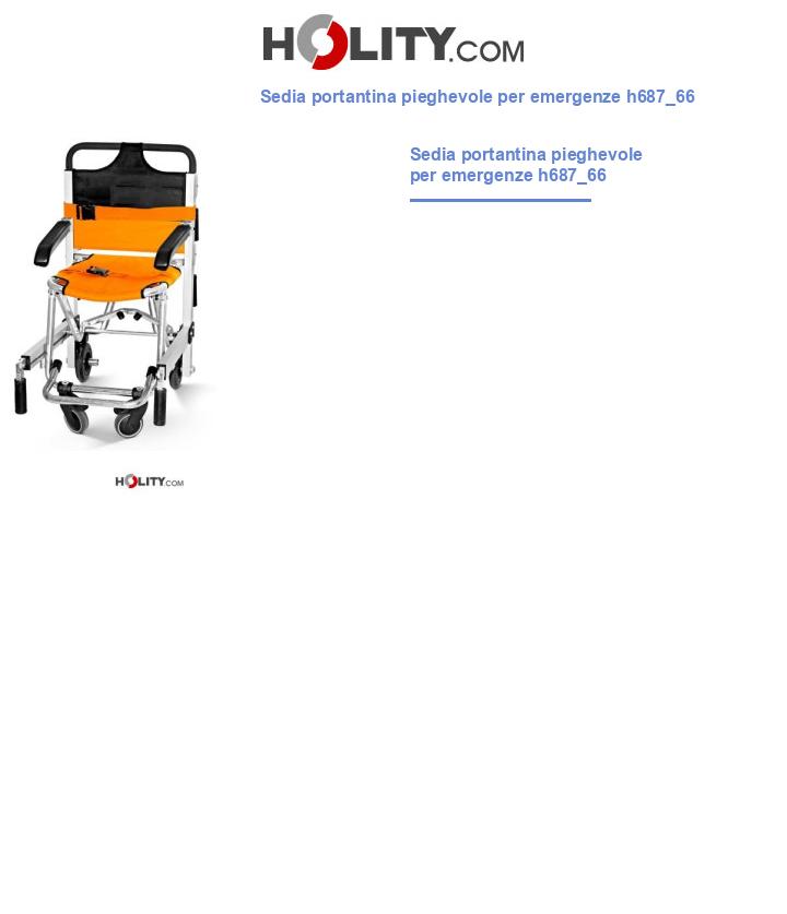 Sedia portantina pieghevole per emergenze h687_66