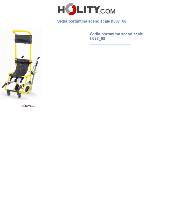 Sedia portantina scendiscale h687_68