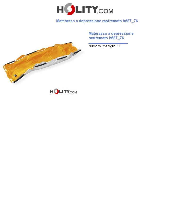 Materasso a depressione rastremato h687_76