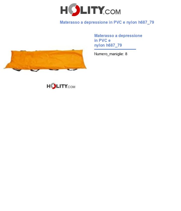 Materasso a depressione in PVC e nylon h687_79