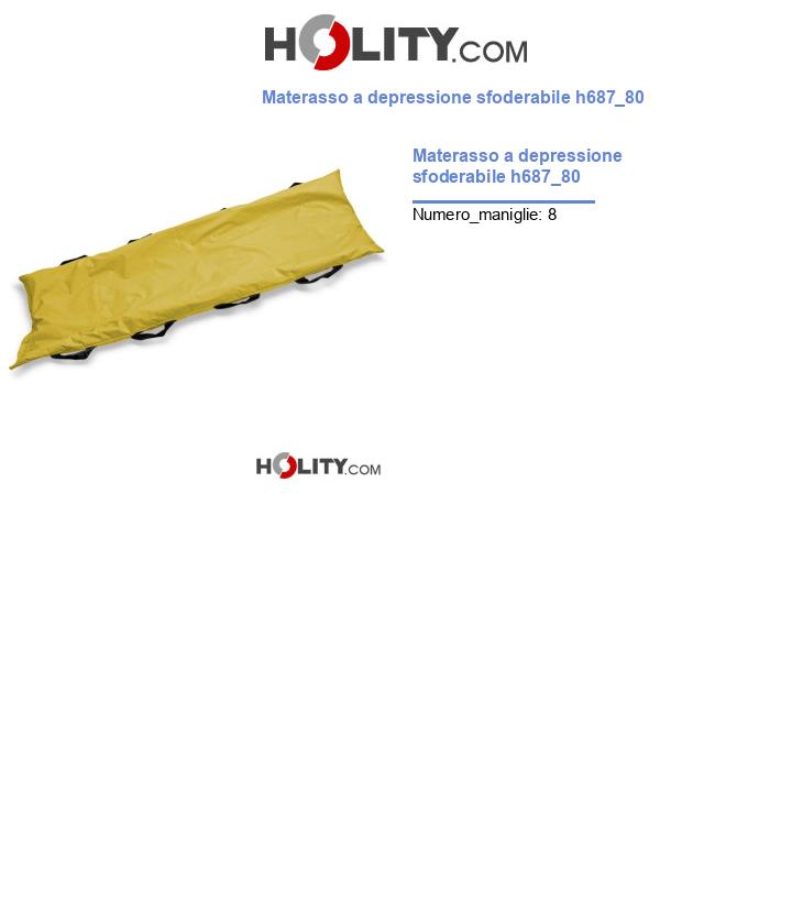 Materasso a depressione sfoderabile h687_80