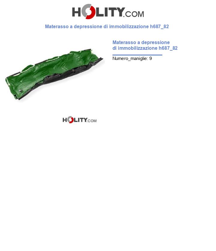 Materasso a depressione di immobilizzazione h687_82