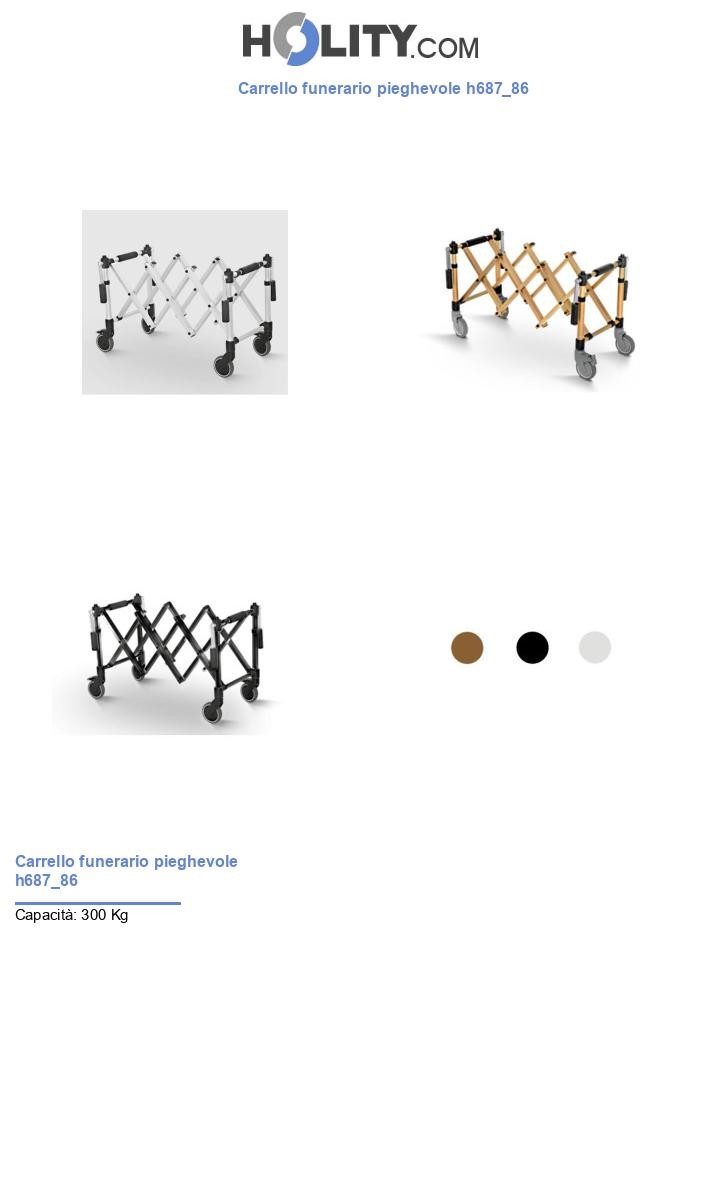 Carrello funerario pieghevole h687_86