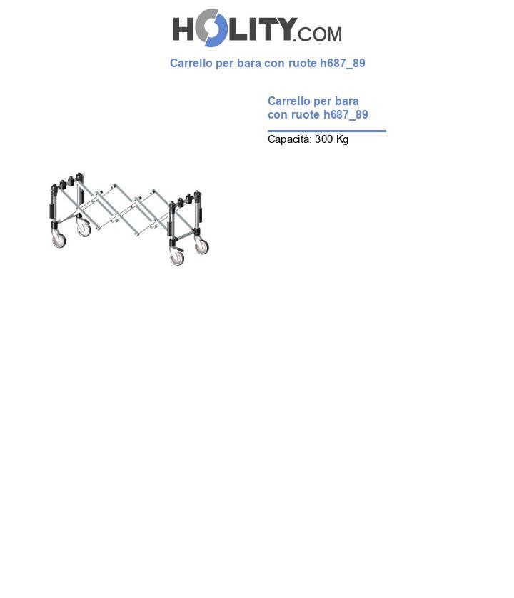 Carrello per bara con ruote h687_89