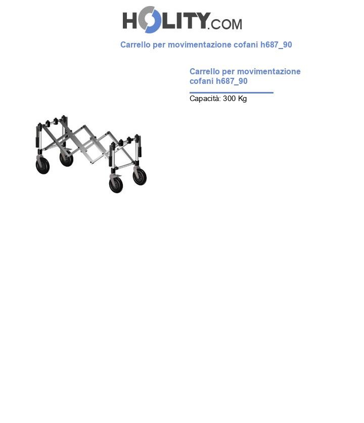 Carrello per movimentazione cofani h687_90