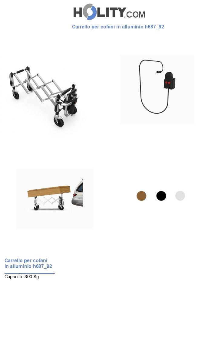 Carrello per cofani in alluminio h687_92