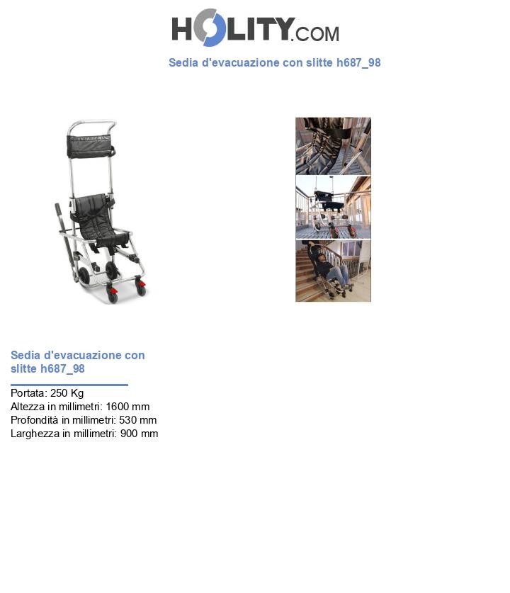 Sedia d'evacuazione con slitte h687_98