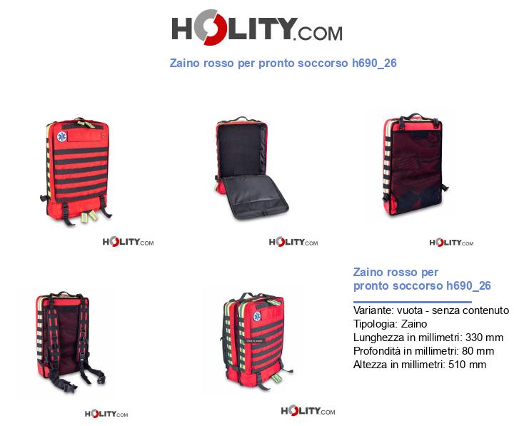 Zaino rosso per pronto soccorso h690_26