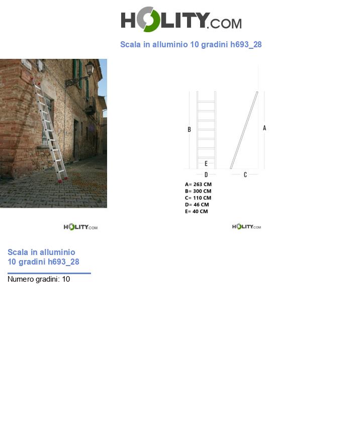Scala in alluminio 10 gradini h693_28