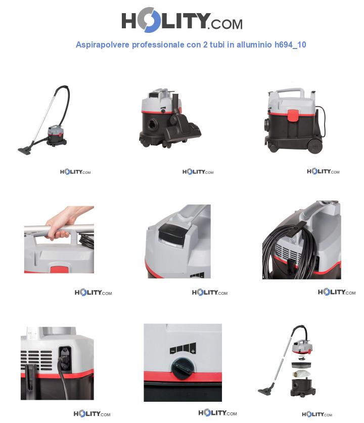 Aspirapolvere professionale con 2 tubi in alluminio h694_10