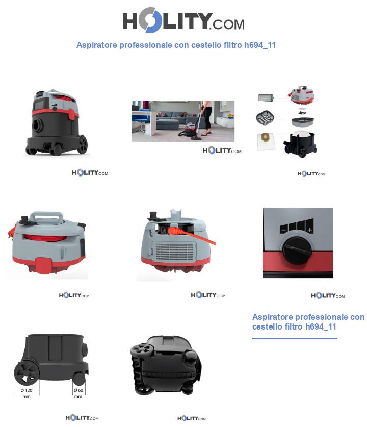 Aspiratore professionale con cestello filtro h694_11