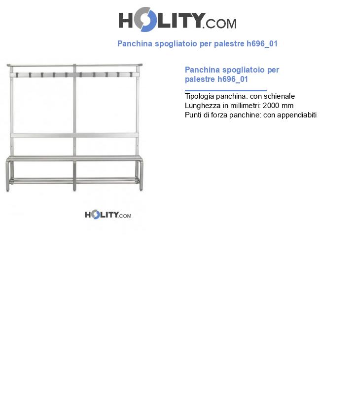 Panchina spogliatoio per palestre h696_01