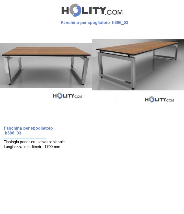Panchina per spogliatoio h696_03