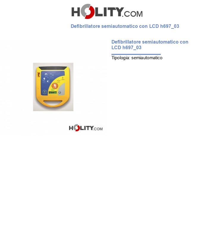 Defibrillatore semiautomatico con LCD h697_03