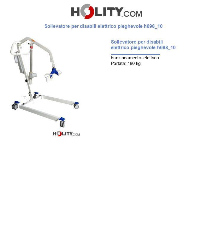 Sollevatore per disabili elettrico pieghevole h698_10
