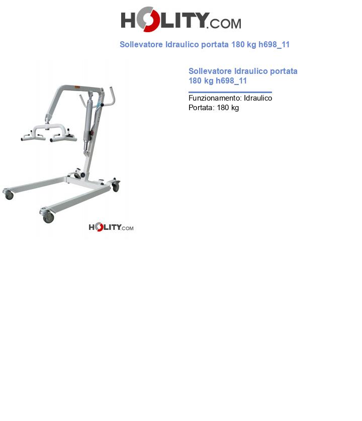 Sollevatore Idraulico portata 180 kg h698_11