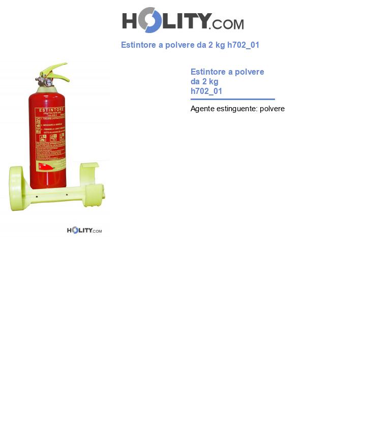 Estintore a polvere da 2 kg h702_01