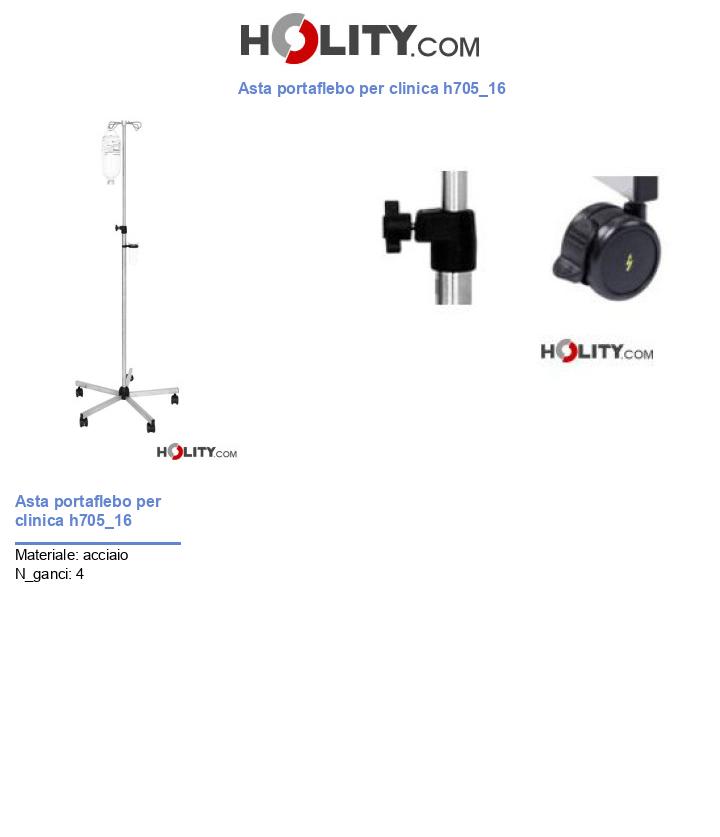 Asta portaflebo per clinica h705_16