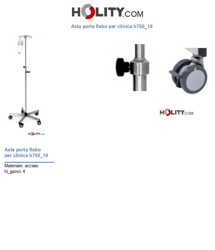 Asta porta flebo per clinica h705_18