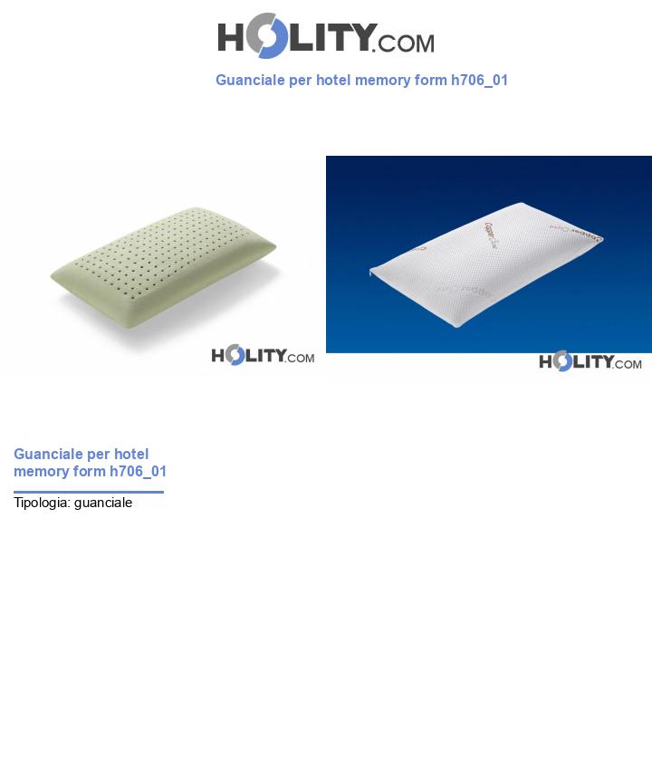 Guanciale per hotel memory form h706_01