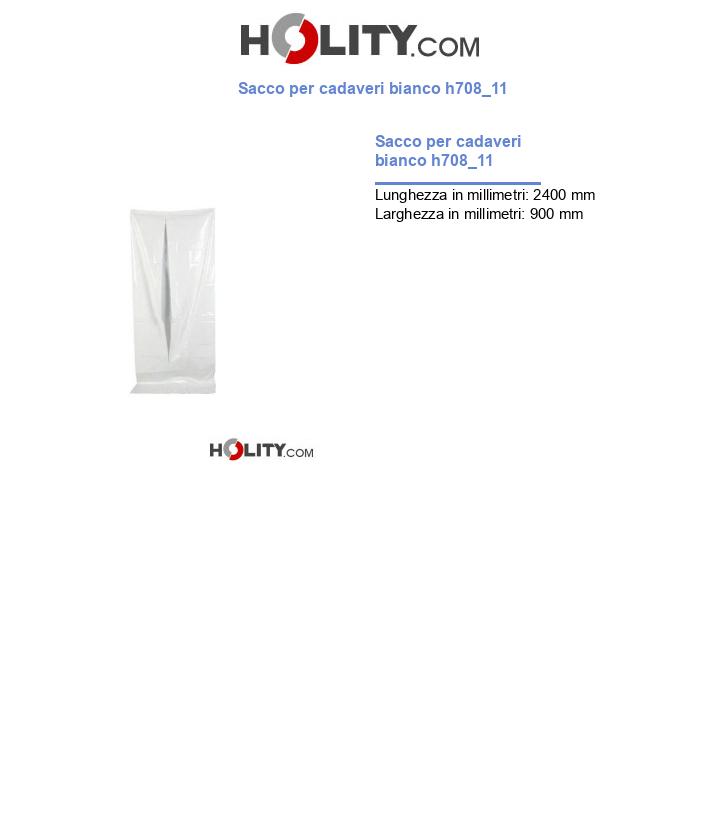 Sacco per cadaveri bianco h708_11