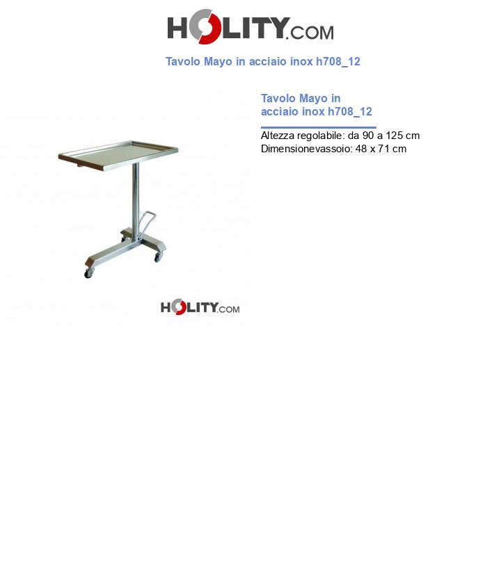 Tavolo Mayo in acciaio inox h708_12