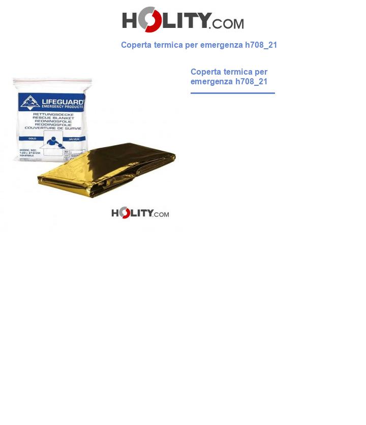 Coperta termica per emergenza h708_21