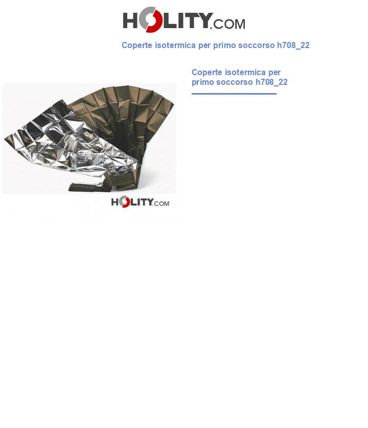 Coperte isotermica per primo soccorso h708_22