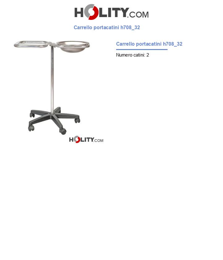 Carrello portacatini h708_32