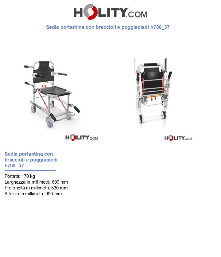 Sedia portantina con braccioli e poggiapiedi h708_37