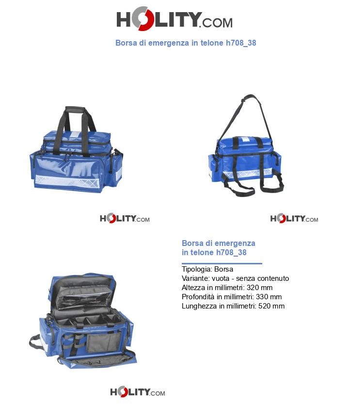 Borsa di emergenza in telone h708_38