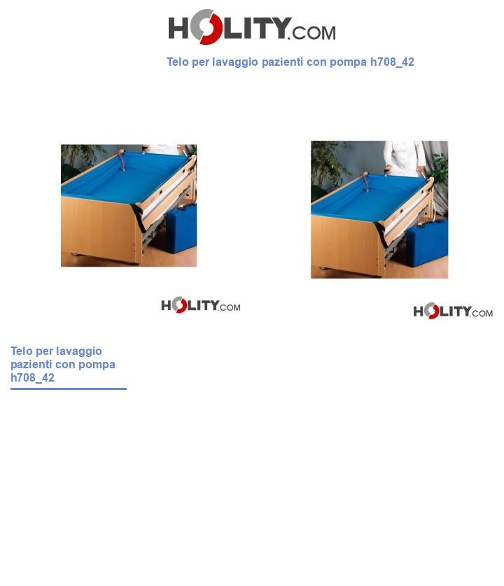 Telo per lavaggio pazienti con pompa h708_42