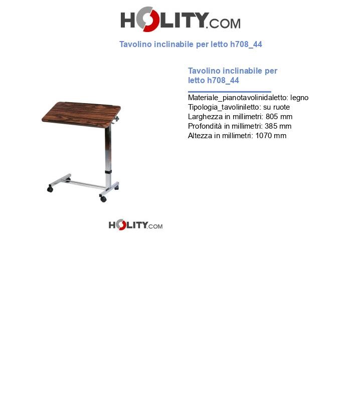Tavolino inclinabile per letto h708_44