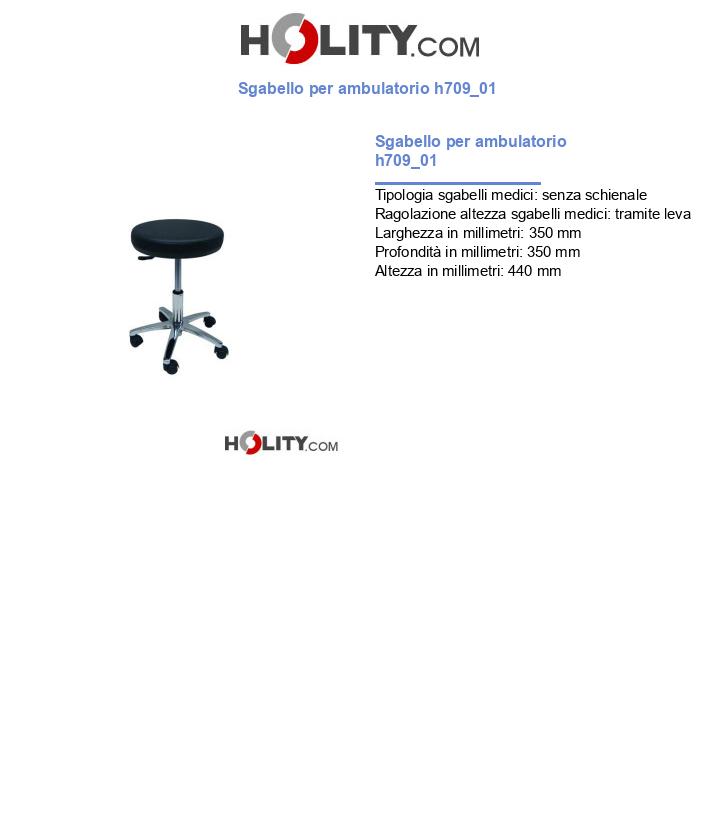 Sgabello per ambulatorio h709_01