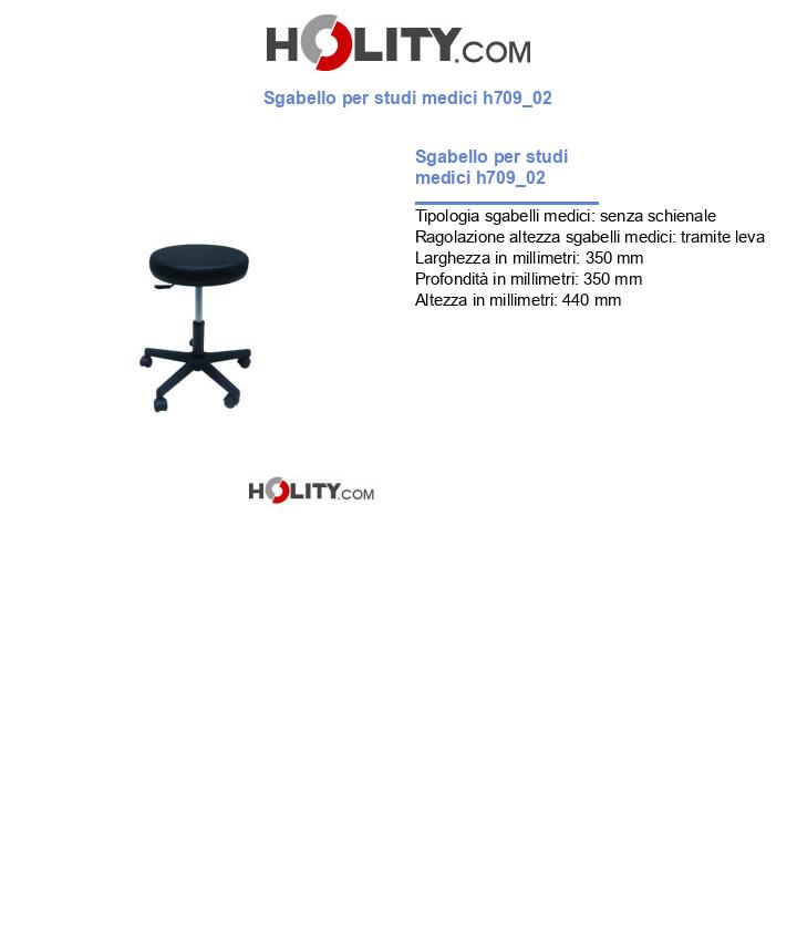 Sgabello per studi medici h709_02