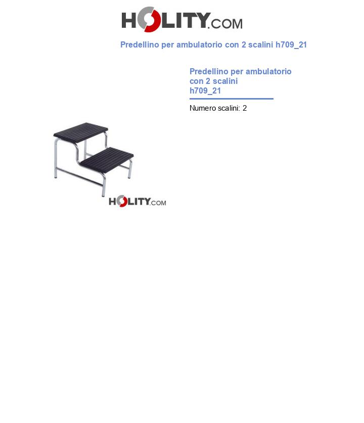 Predellino per ambulatorio con 2 scalini h709_21
