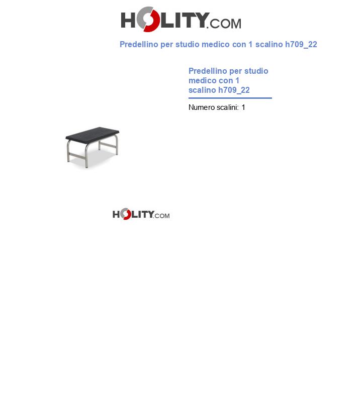 Predellino per studio medico con 1 scalino h709_22