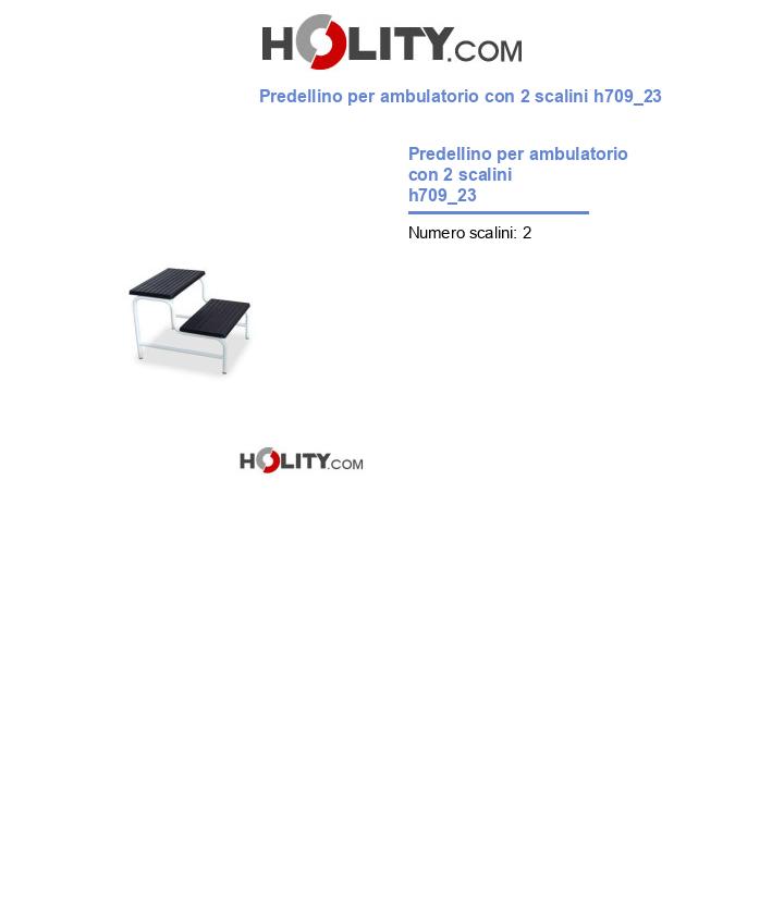 Predellino per ambulatorio con 2 scalini h709_23