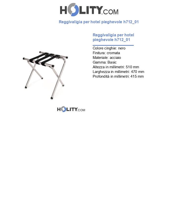 Reggivaligia per hotel pieghevole h712_01