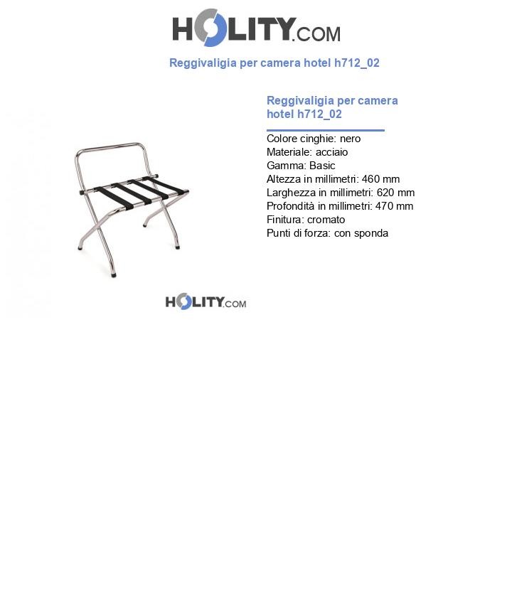 Reggivaligia per camera hotel h712_02