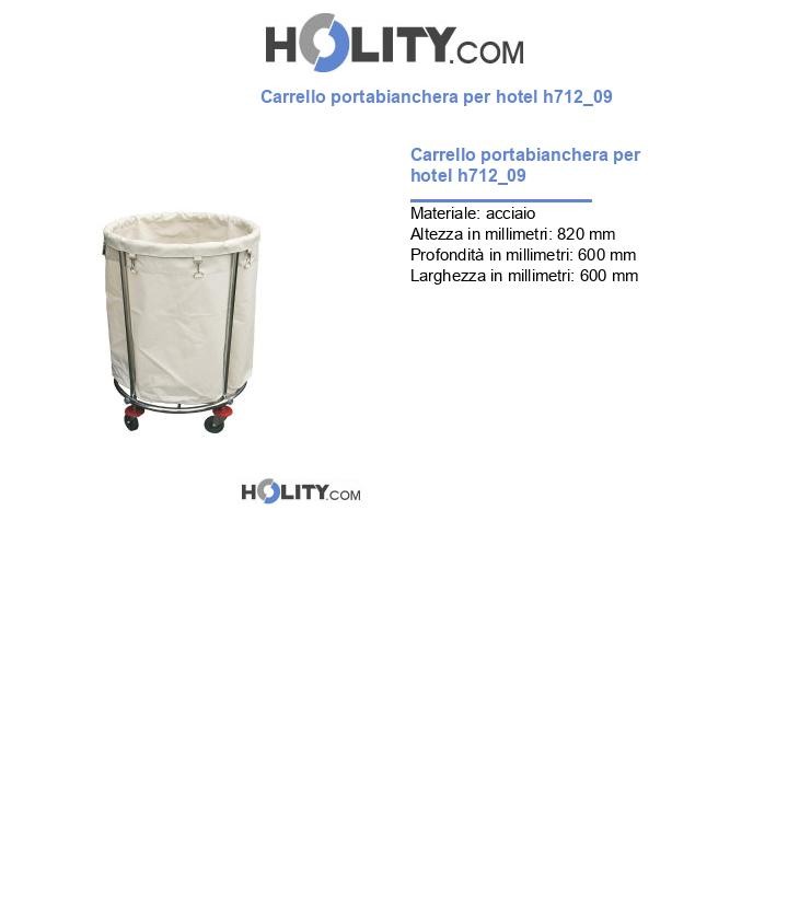 Carrello portabianchera per hotel h712_09