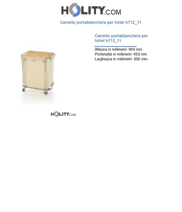 Carrello portabianchera per hotel h712_11