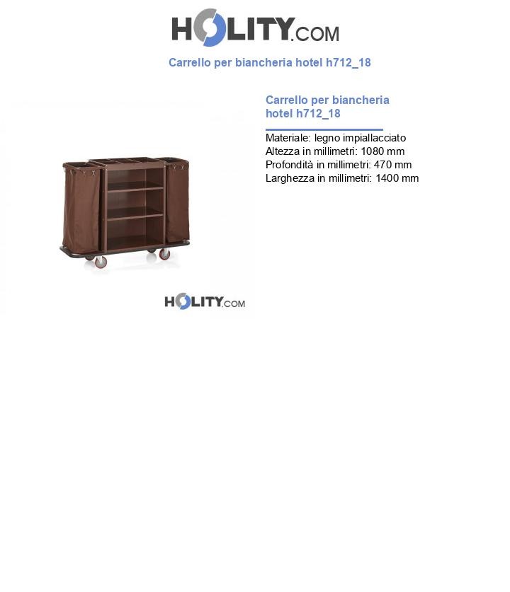 Carrello per biancheria hotel h712_18