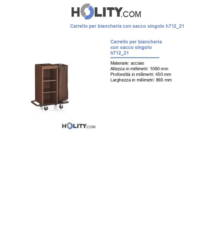 Carrello per biancheria con sacco singolo h712_21