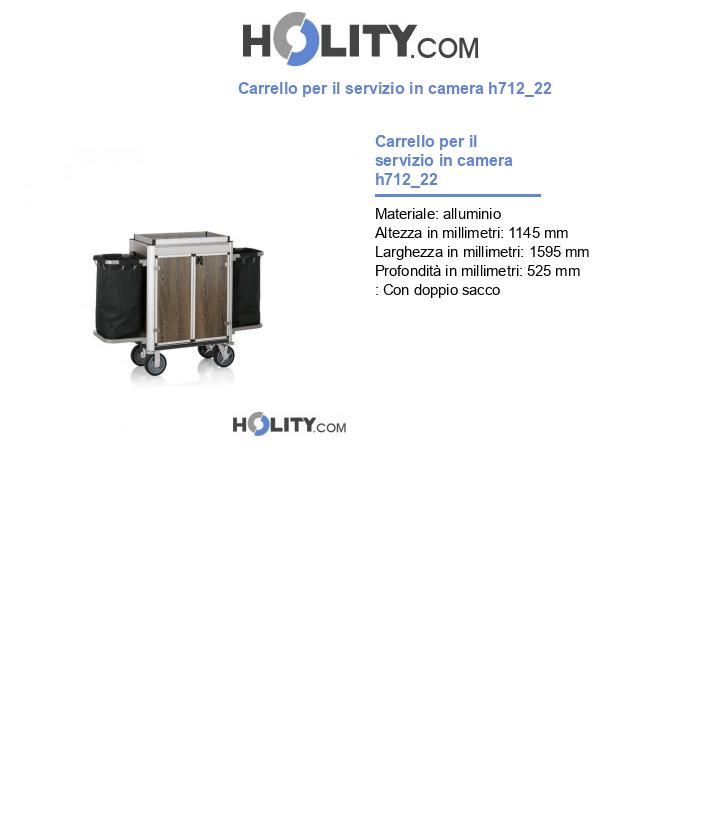 Carrello per il servizio in camera h712_22